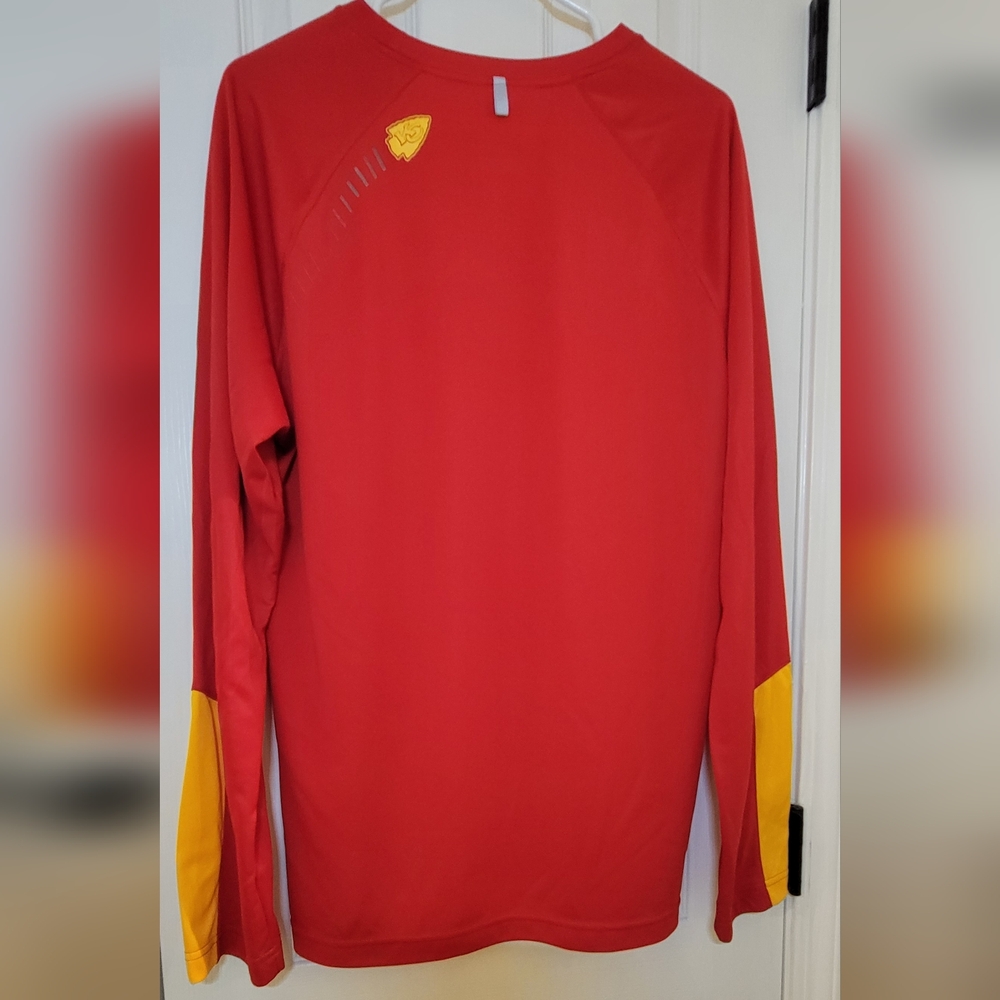 Kansas City Chiefs Red Long Sleeve Shirt Mens Large - Picture 2 of 5